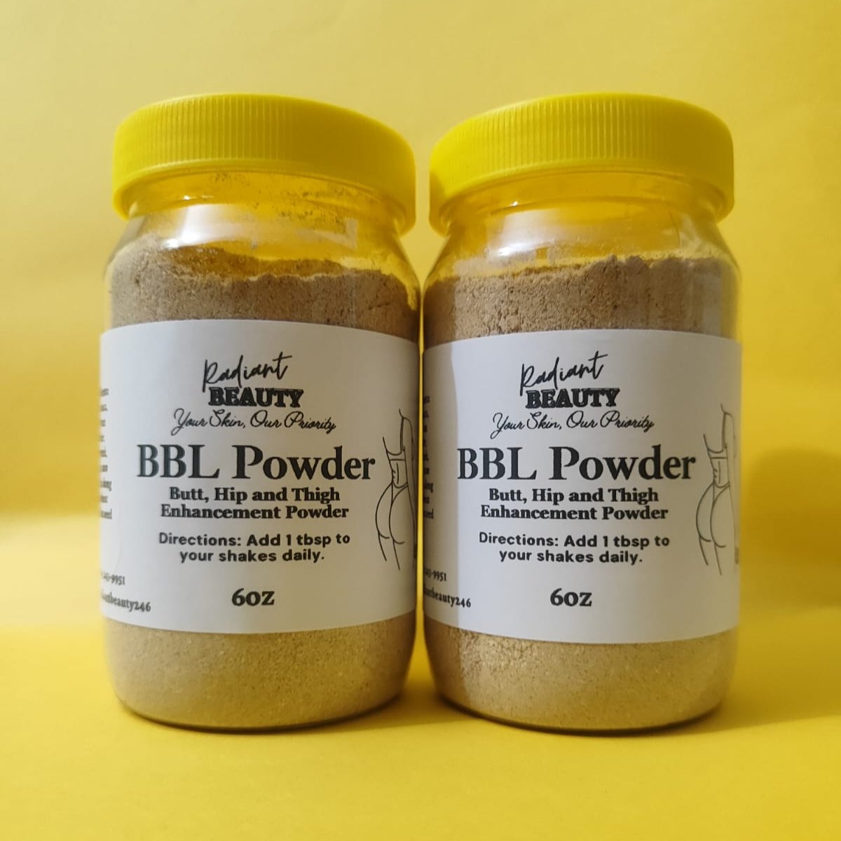 BBL Powder Butt, Hip and Thigh Enhancement Powder (6oz)